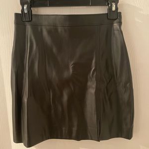 Hollister high-rise faux leather skirt